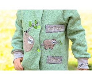 Stickserie - Faultiere Fansenappli